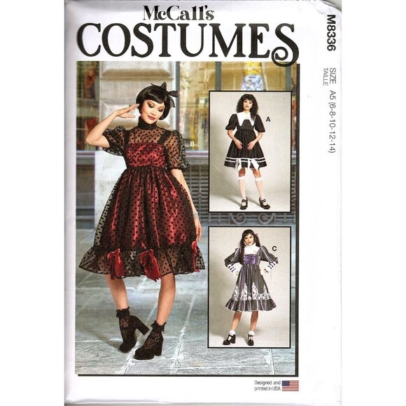 McCalls M8336 Misses 6 to 14 Gothic Victorian Dress Costume Uncut Sewing Pattern - Picture 1 of 2